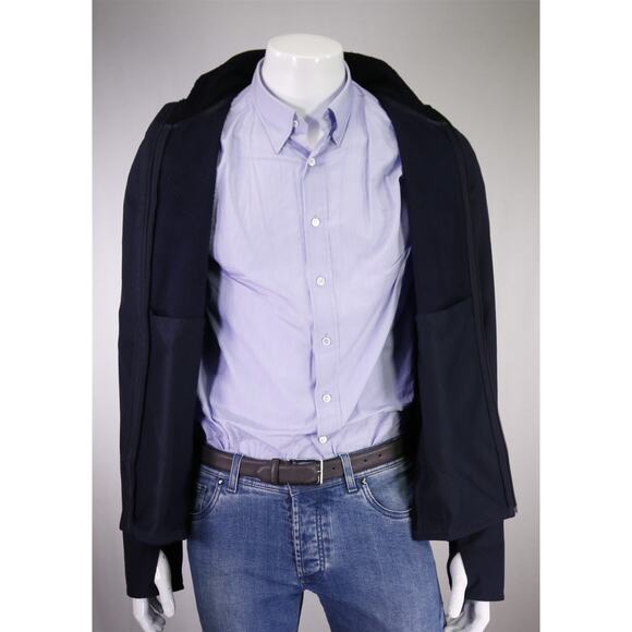 The North Face Mens Navy Blue Fleece Lined Soft Shell Jacket Medium - Picture 8 of 10